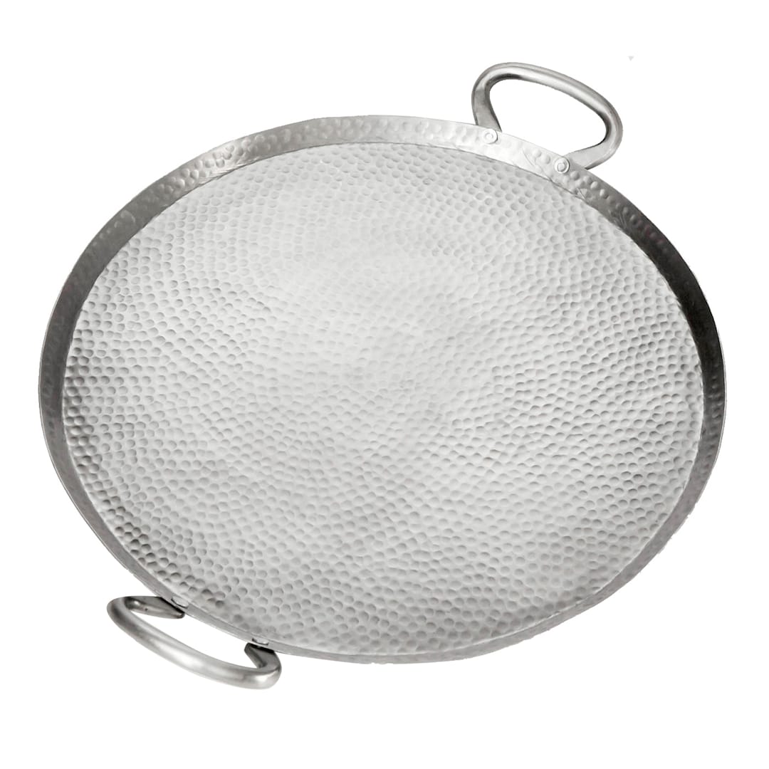 American Metalcraft G17 Hammered S/S 18" Round Griddle with Handle