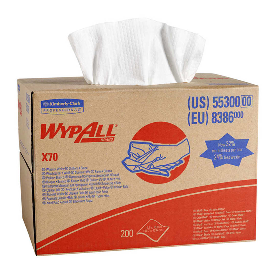 Kimberly Clark 55300 12.5" x 16.8" Heavy Duty Wiper Cloths