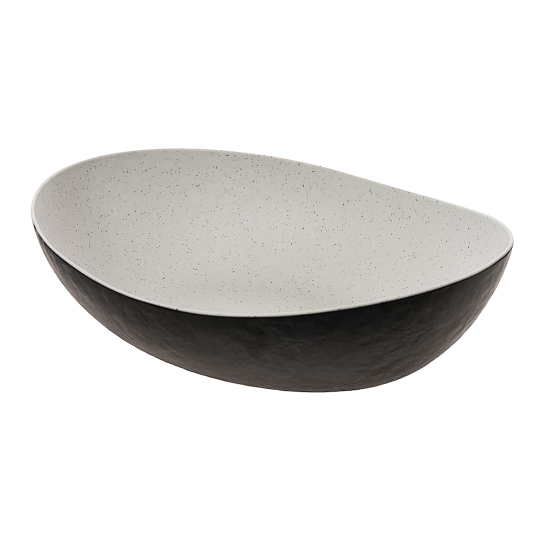 Cheforward ERG101 Emerge Natural Stone / Black 128-1/2 Ounce Bowl