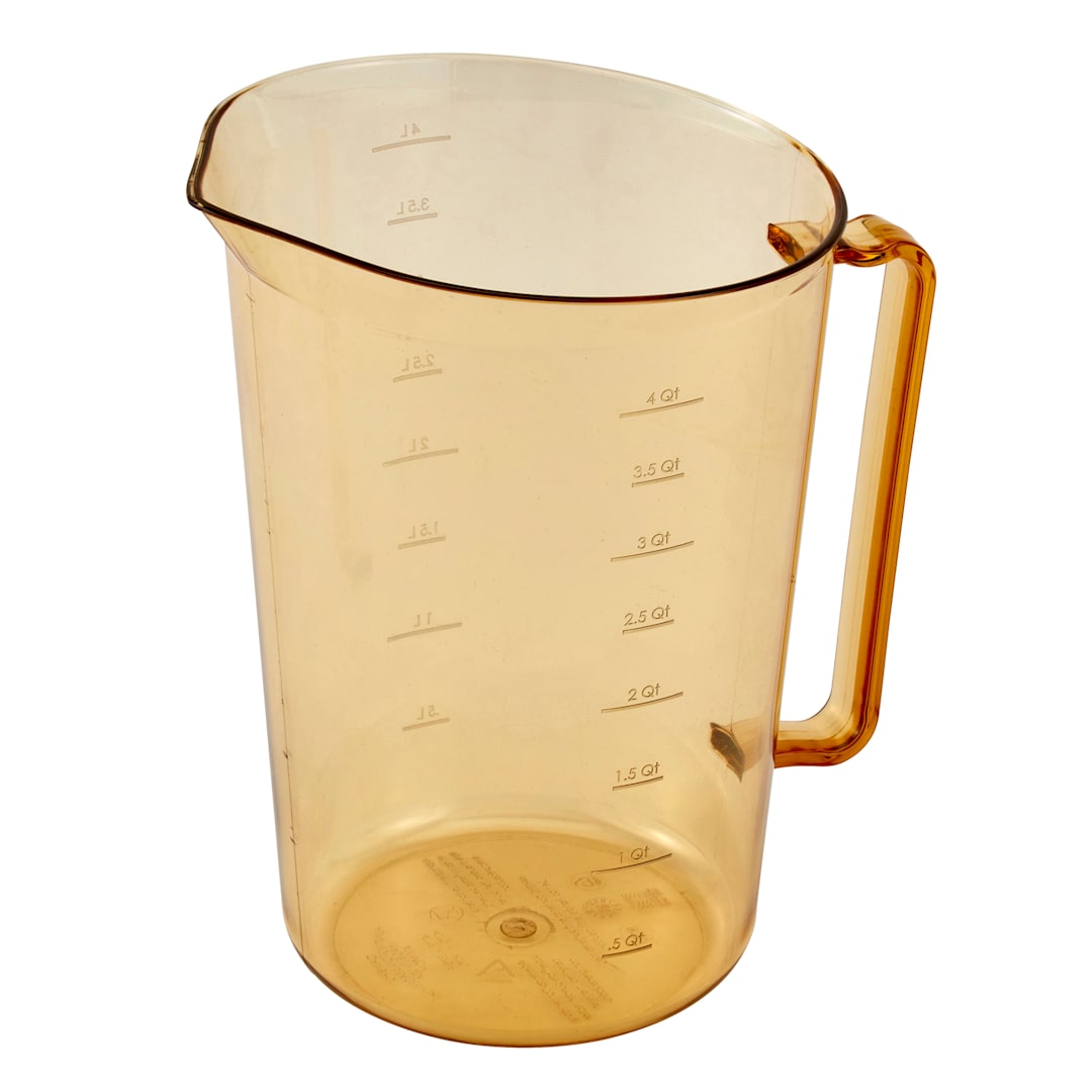 Cambro 400MCH150 Amber High Heat 4 Quart Pitcher