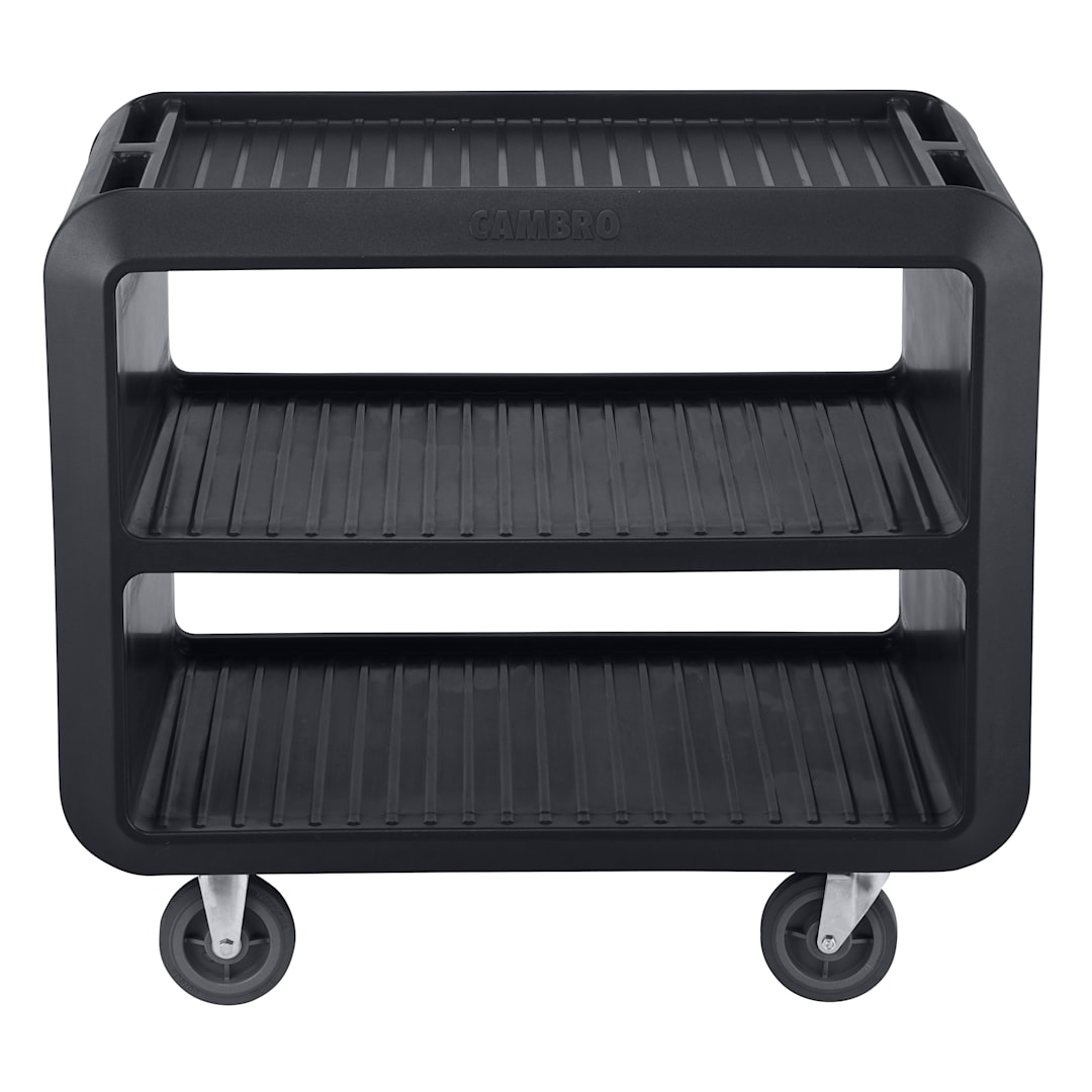 Cambro SC337110 Black 41.5 x 23.8 x 37.1" Service Cart Pro