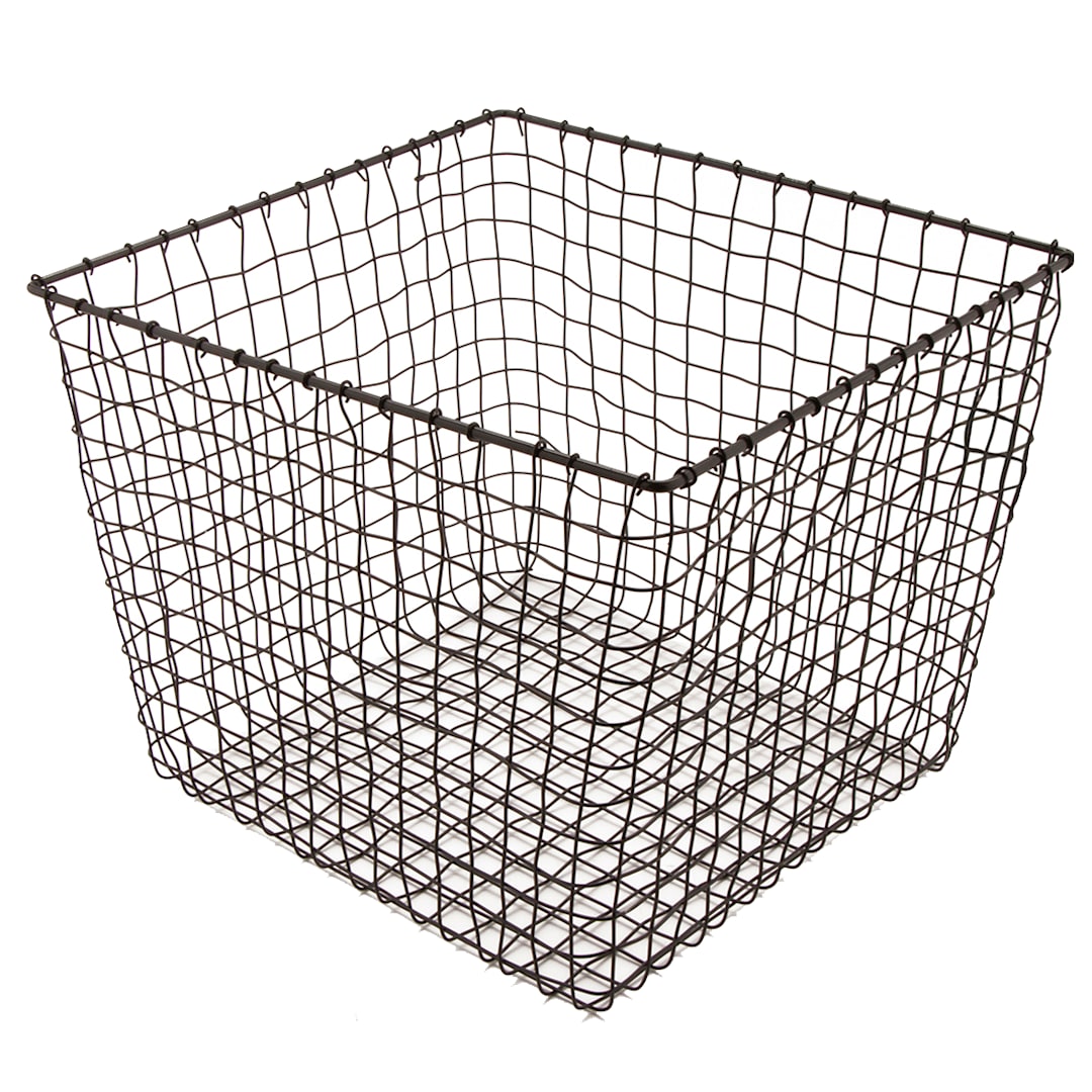 G.E.T. WB-304-MG Breeze Gray Powder Coated Wire 14" Square Basket