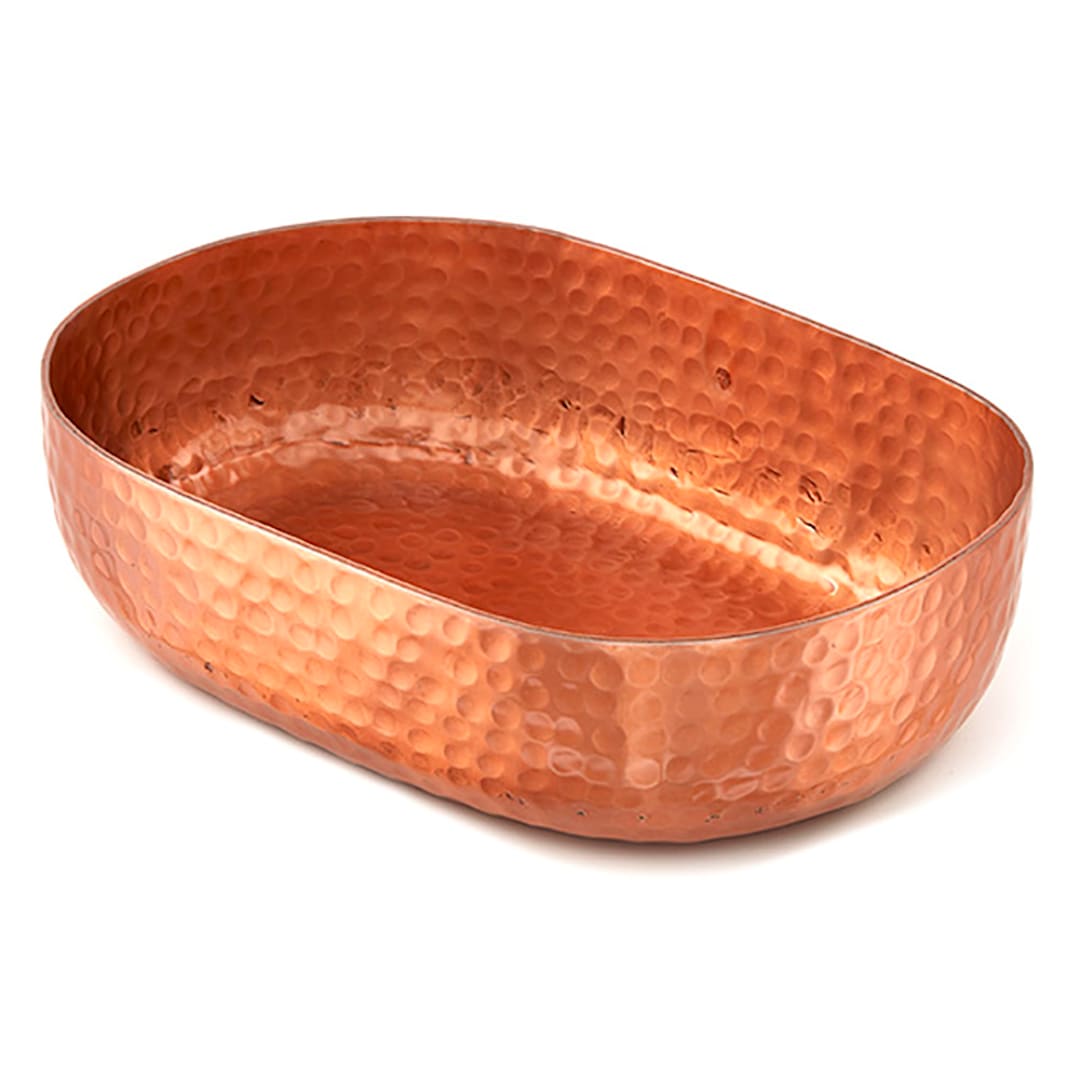American Metalcraft ABHC69 Copper Hammered 9 x 6 x 2.25" Basket