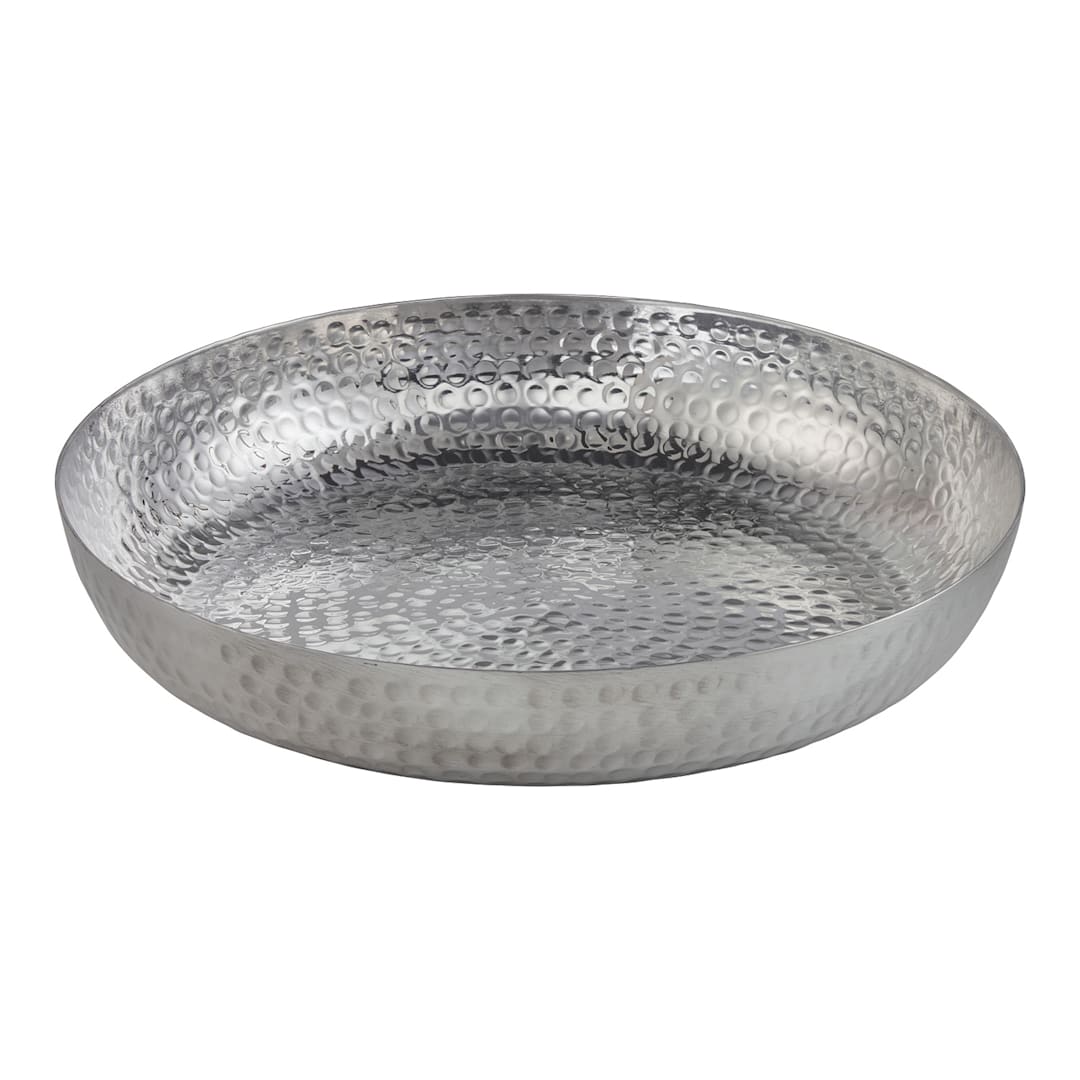 American Metalcraft ASEAS14 Silver Hammered 14 x 2.5" Tray