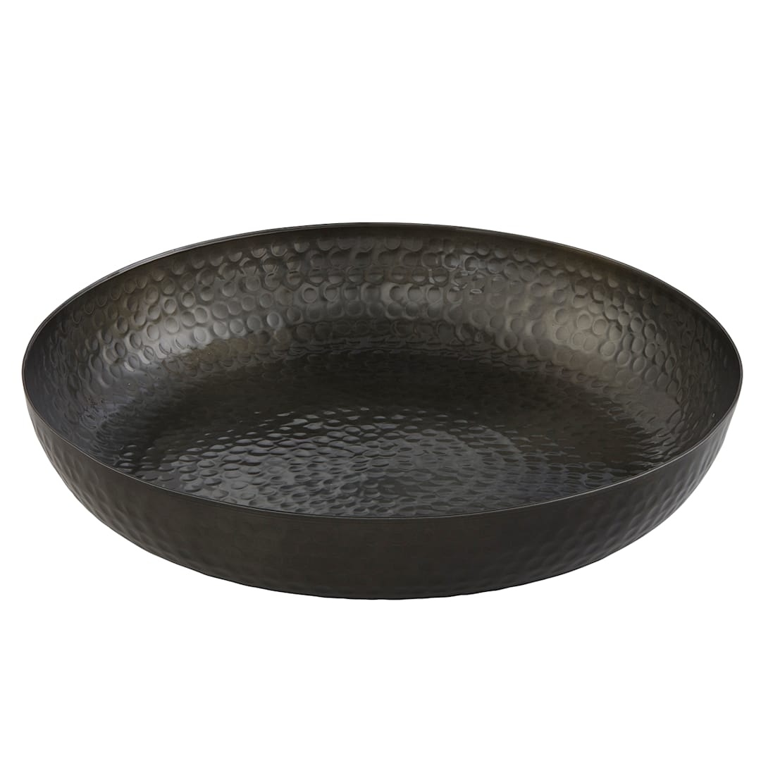 American Metalcraft ASEAB14 Black Hammered 14 x 2.5" Seafood Tray