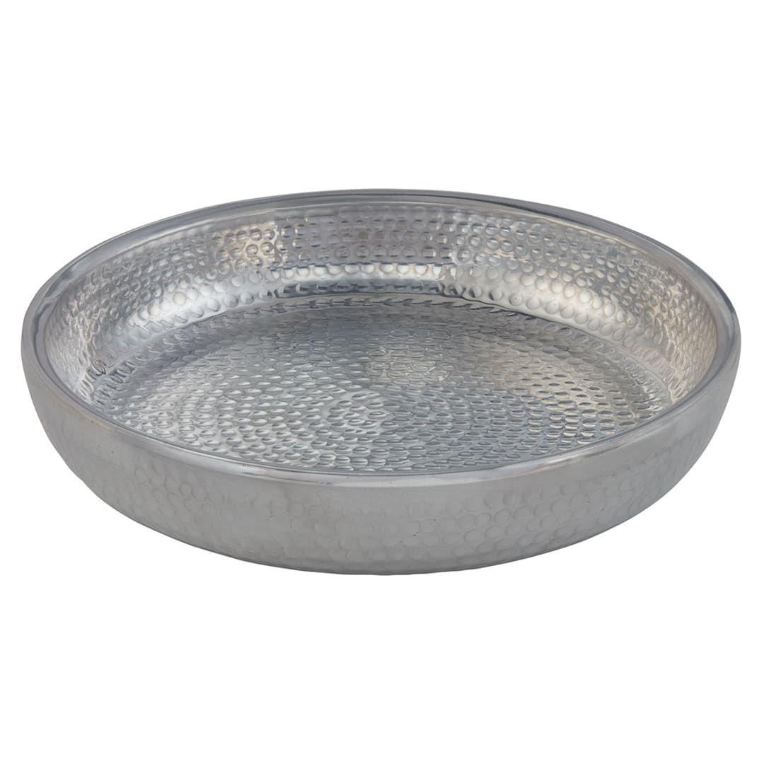 American Metalcraft ADSEAS12 Silver Hammered 12 x 2.25" Tray