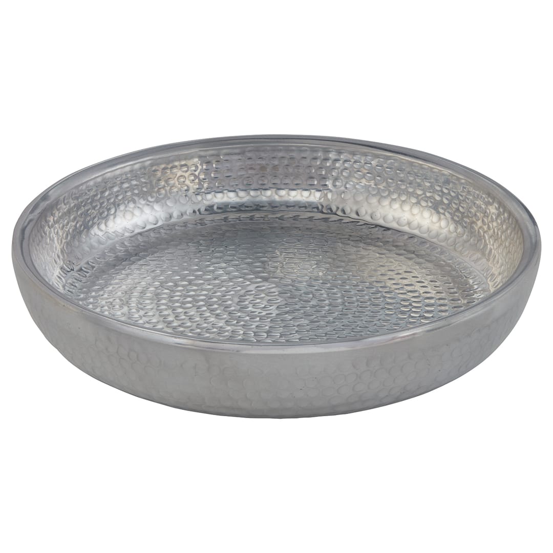 American Metalcraft ADSEAS14 Silver Hammered 14 x 2.5" Tray