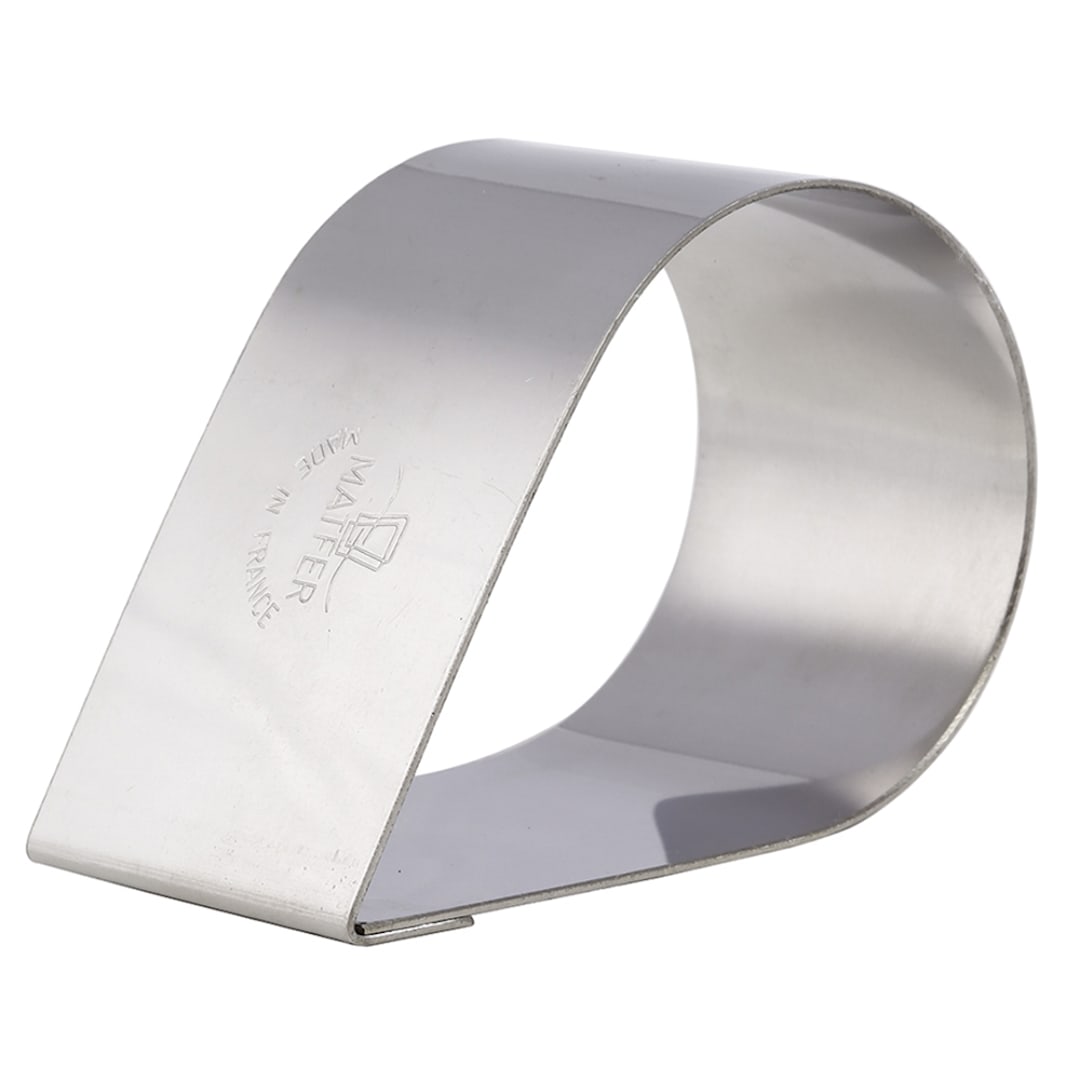 Matfer Bourgeat 376021 4-Pc. S/S Tear Nonnette Ring - 4 / PK