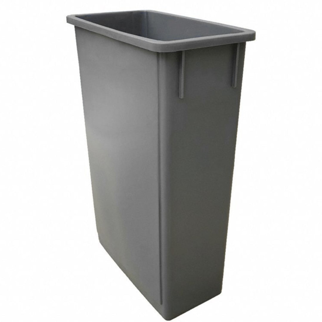 Darling Foodservice Gray Slim 23 Gallon Waste Container