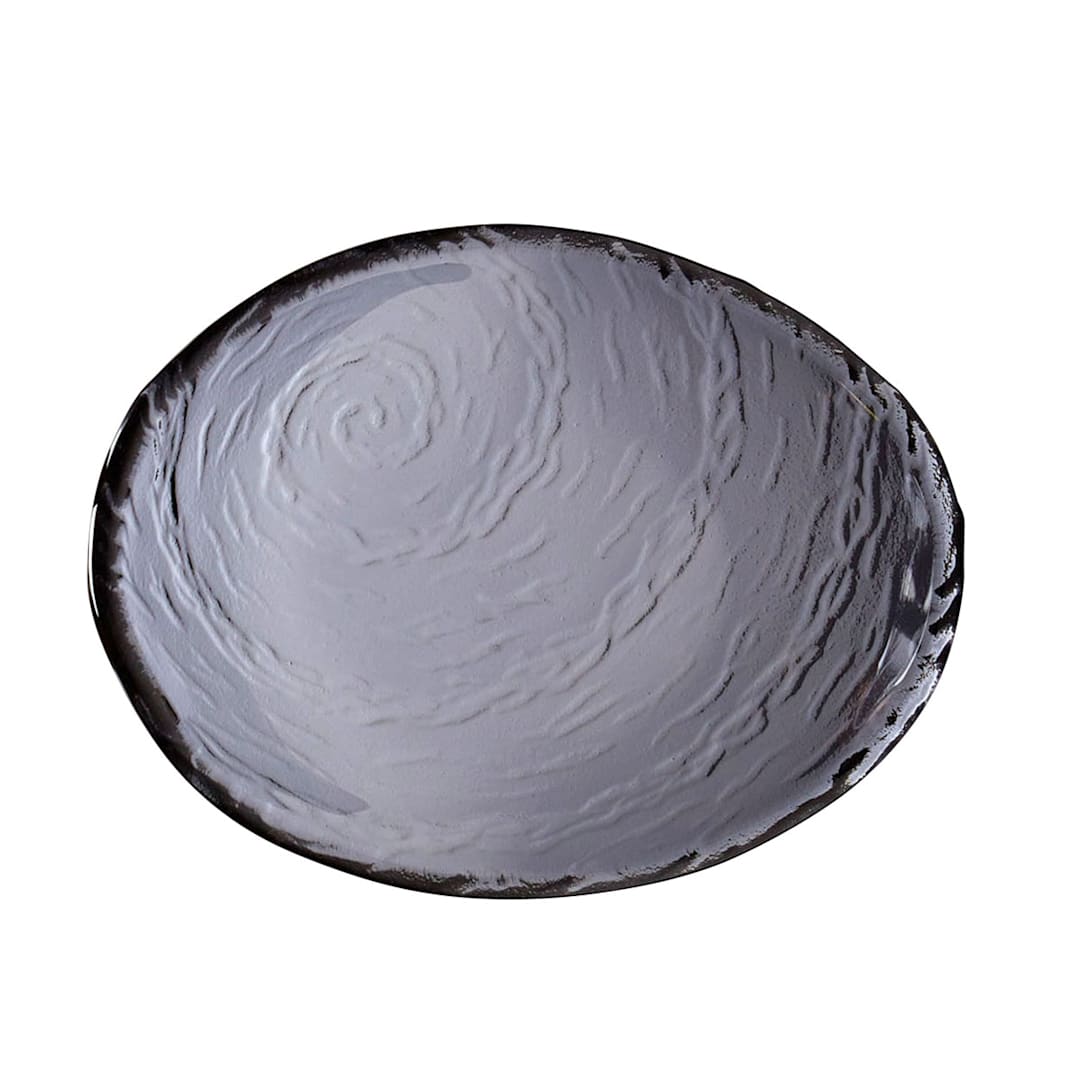 Steelite 6513G376 Scape Glass Smoked Oval 4 Ounce Bowl