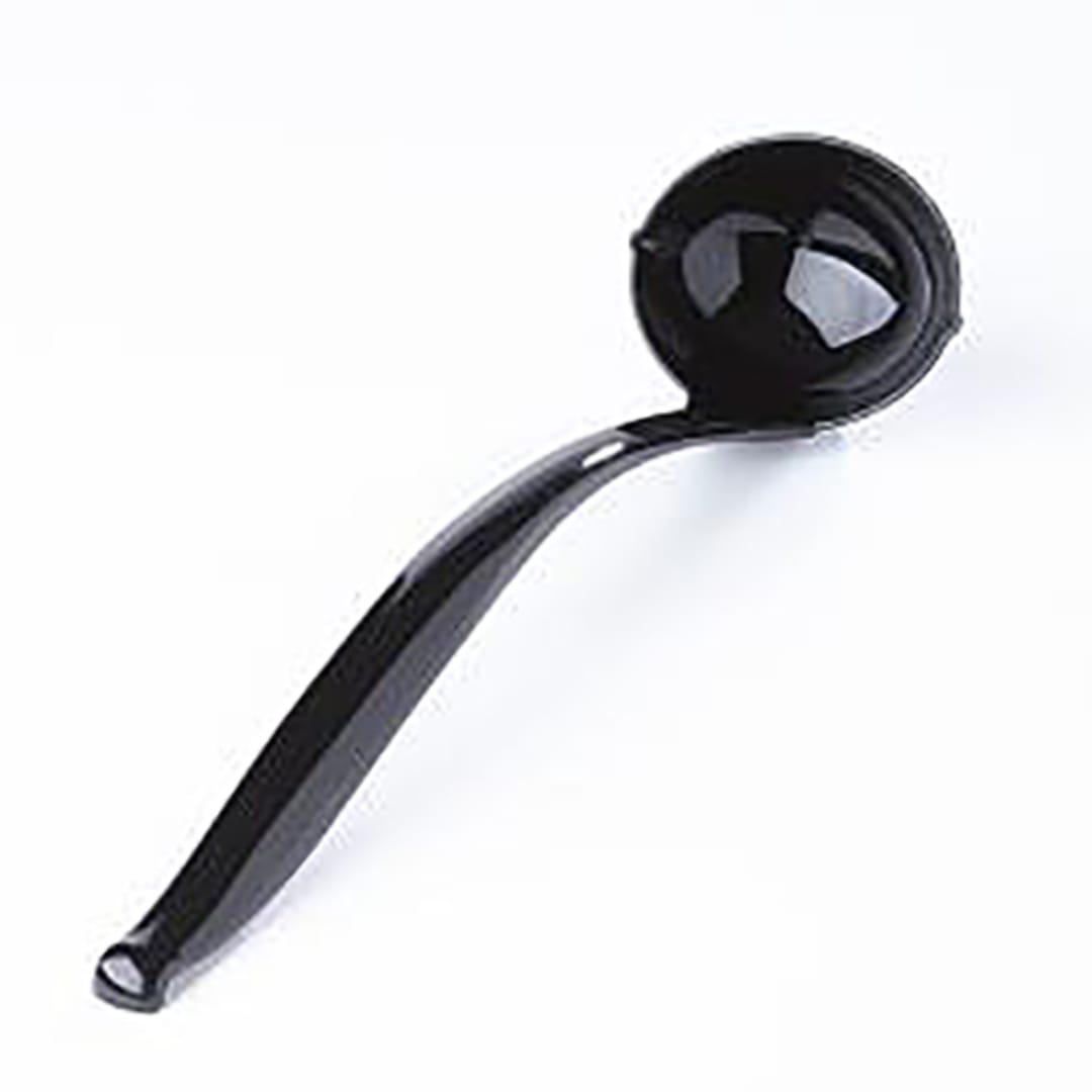 Sabert UBK72LLADLPP Black Plastic 3/4 Ounce Serving Ladle