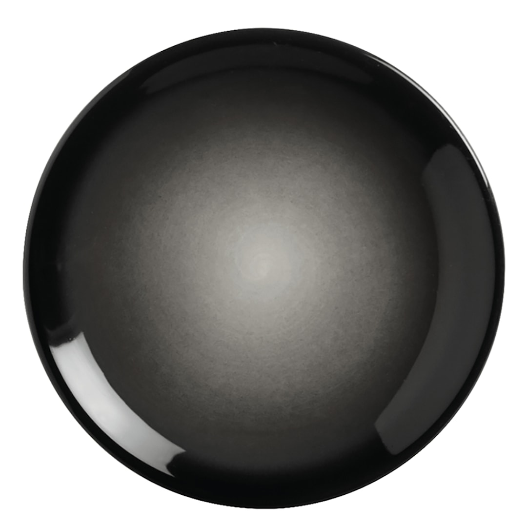 Libbey - Formerly World Tableware PEB-3-O Pebblebrook 11" Obsidian Coupe Plate