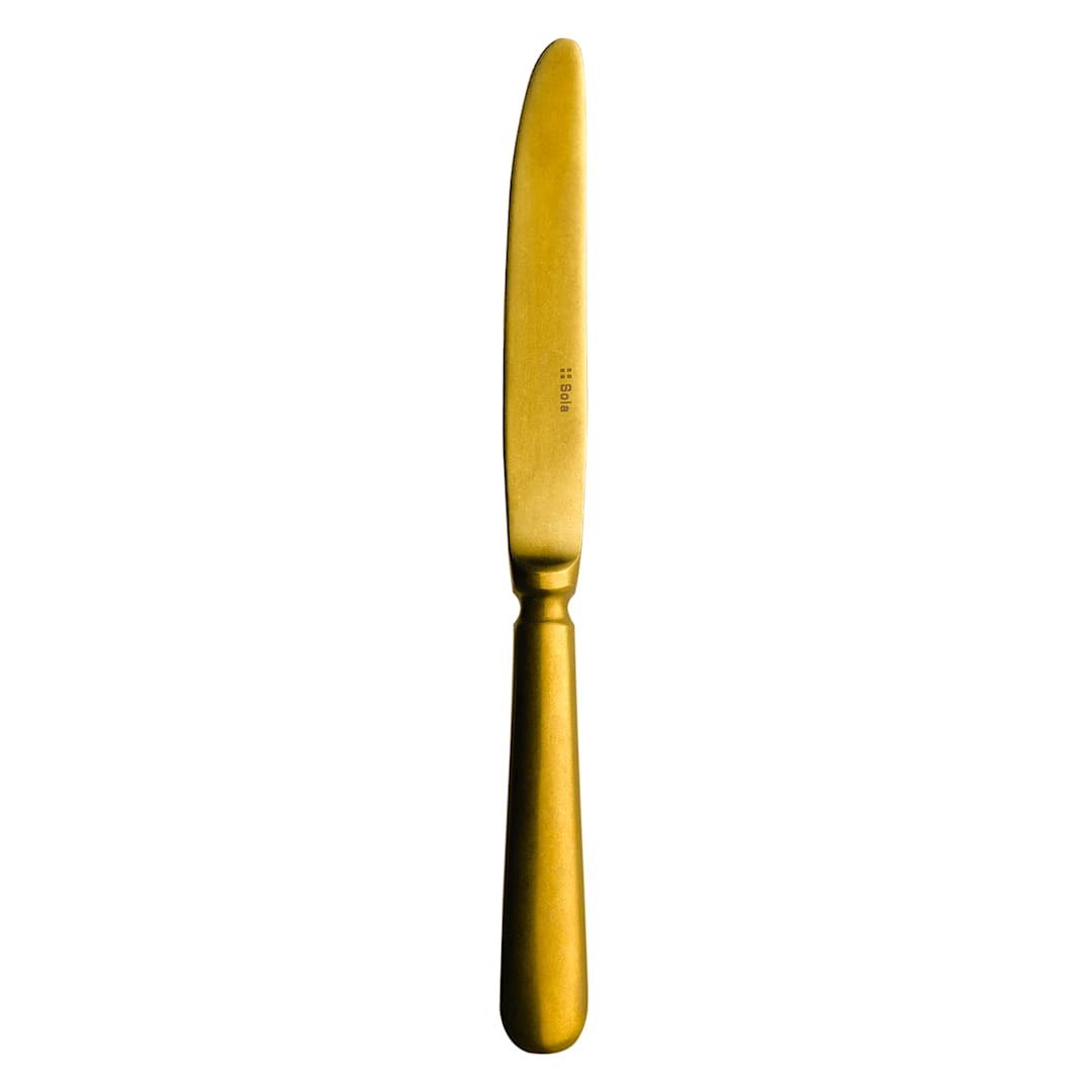 Sola MB257 Baguette Vintage Gold 9" Table Knife - Dozen