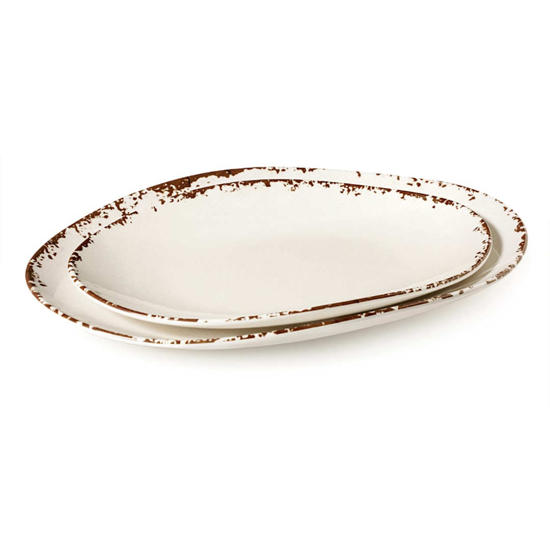 G.E.T. OP-1813-TC Tuscan Osslo 18" x 13" Serving Platter - 3 / CS