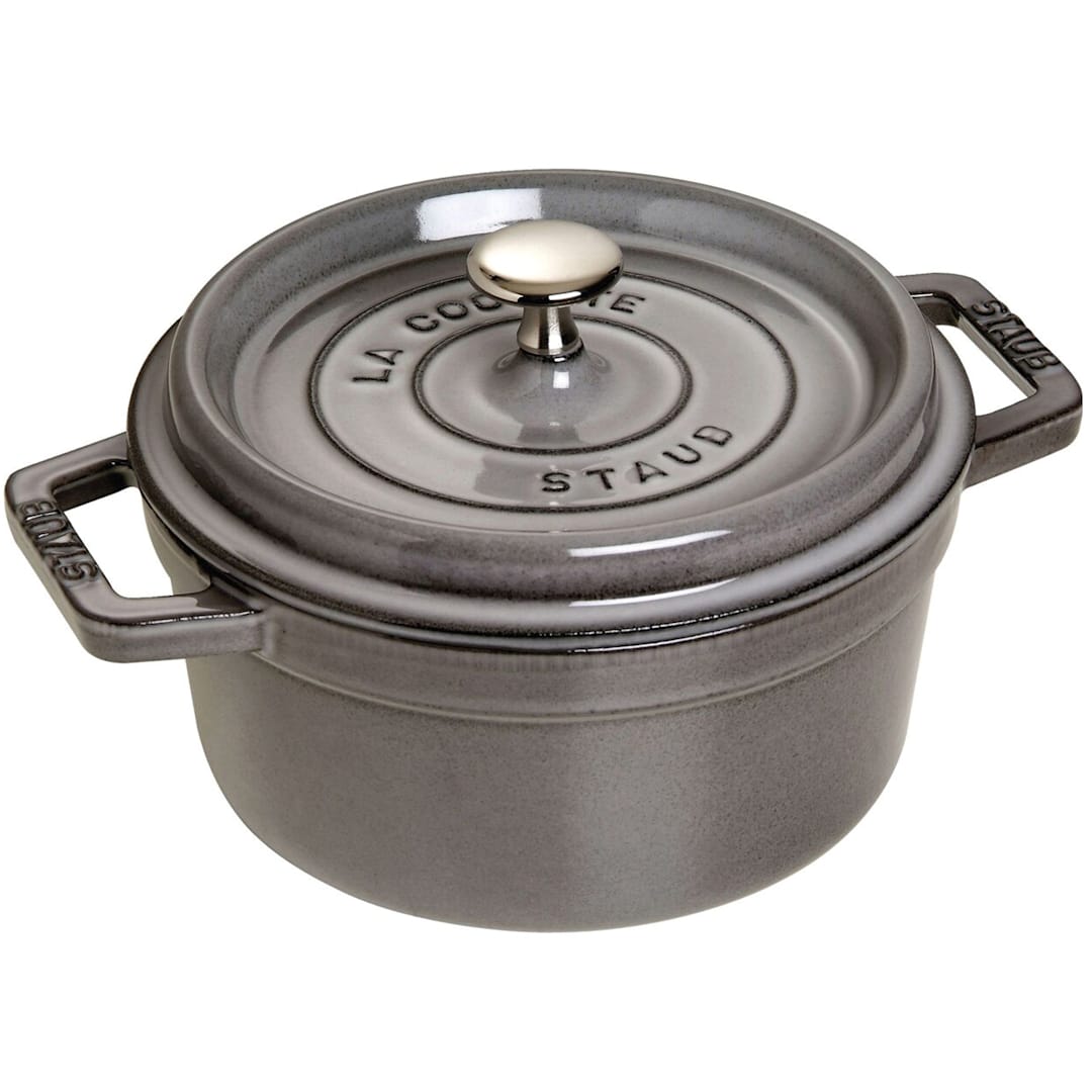 Staub 1102218 Graphite Gray Cast Iron 2-3/4 Quart Cocotte