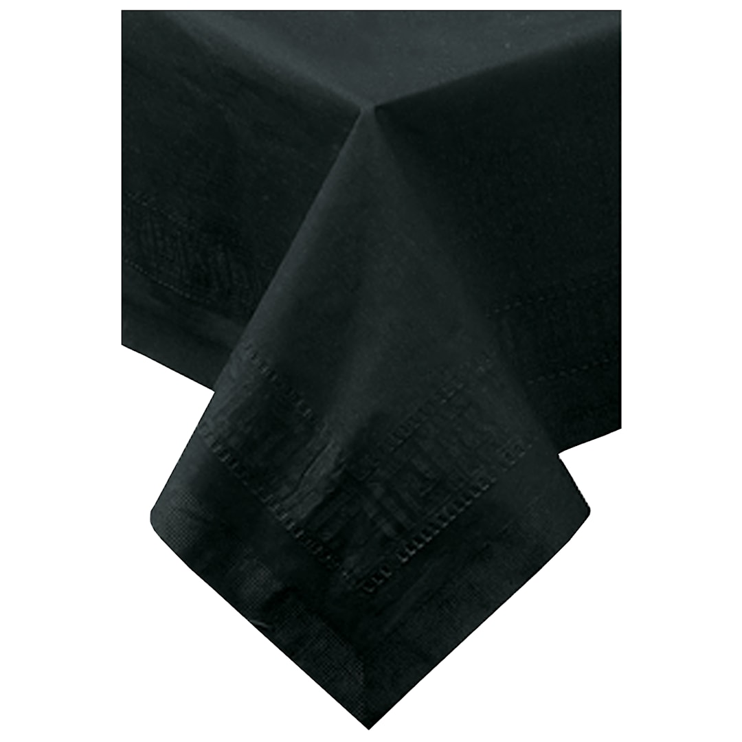 Hoffmaster 220613 Black Greek Key 54 x 108 Paper Table Cover