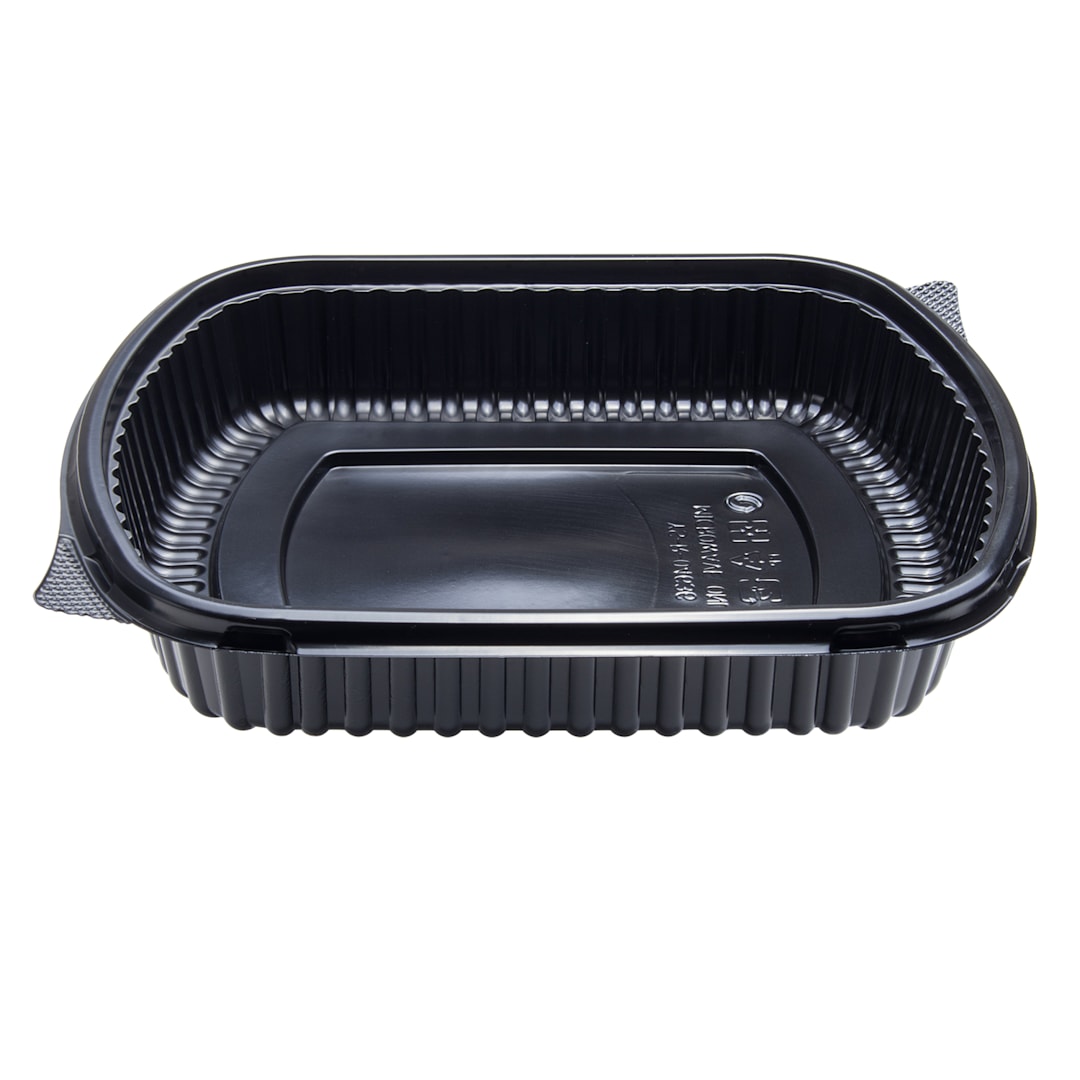 Darling Foodservice Black PP 36 Oz. Take-Out Box