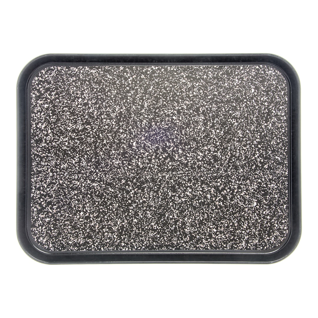 Dinex DXSMC1418NSM03 Black Marble 14" x 18" Non-Skid Tray