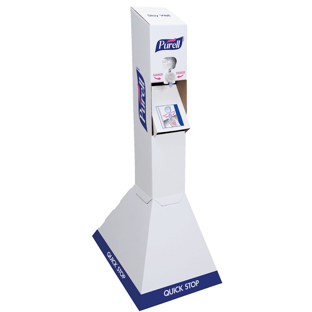 Hand Sanitizer Floor Stand with 2 Refills