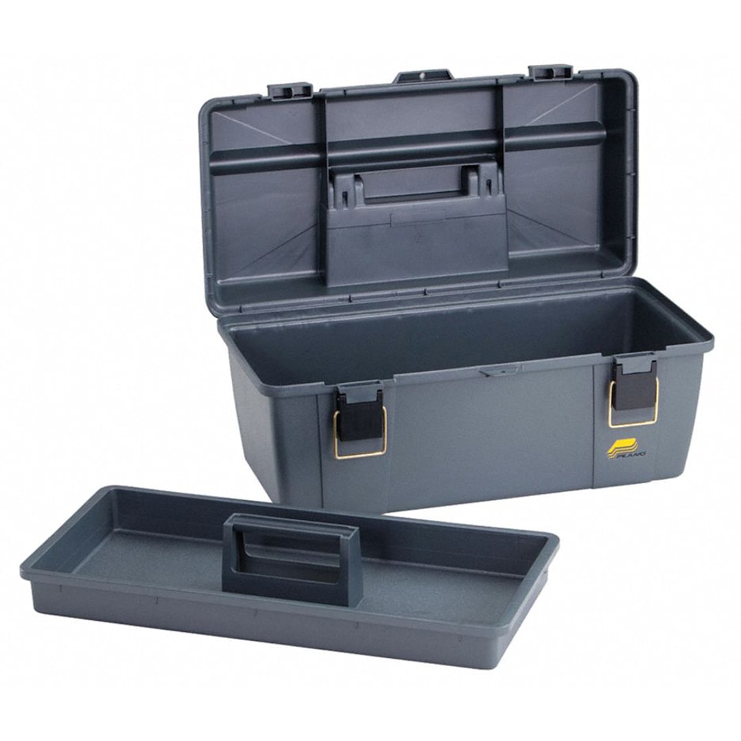 W.W. Grainger 36N220 Gray 9-1/8" x 20-1/4" x 10-7/8" Tool Box