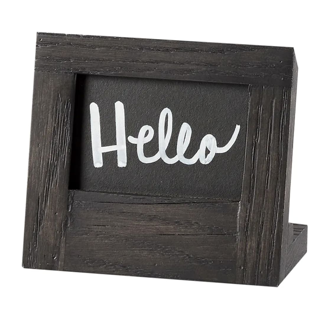 Cal-Mil 3818-23-87 Cinderwood 5-1/2" x 2-1/2" x 4-1/2" Chalkboard