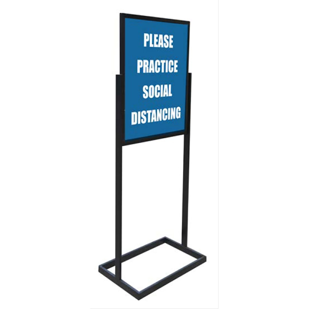 Grand & Benedicts 284-B30H-B Black Freestanding Sign Holder