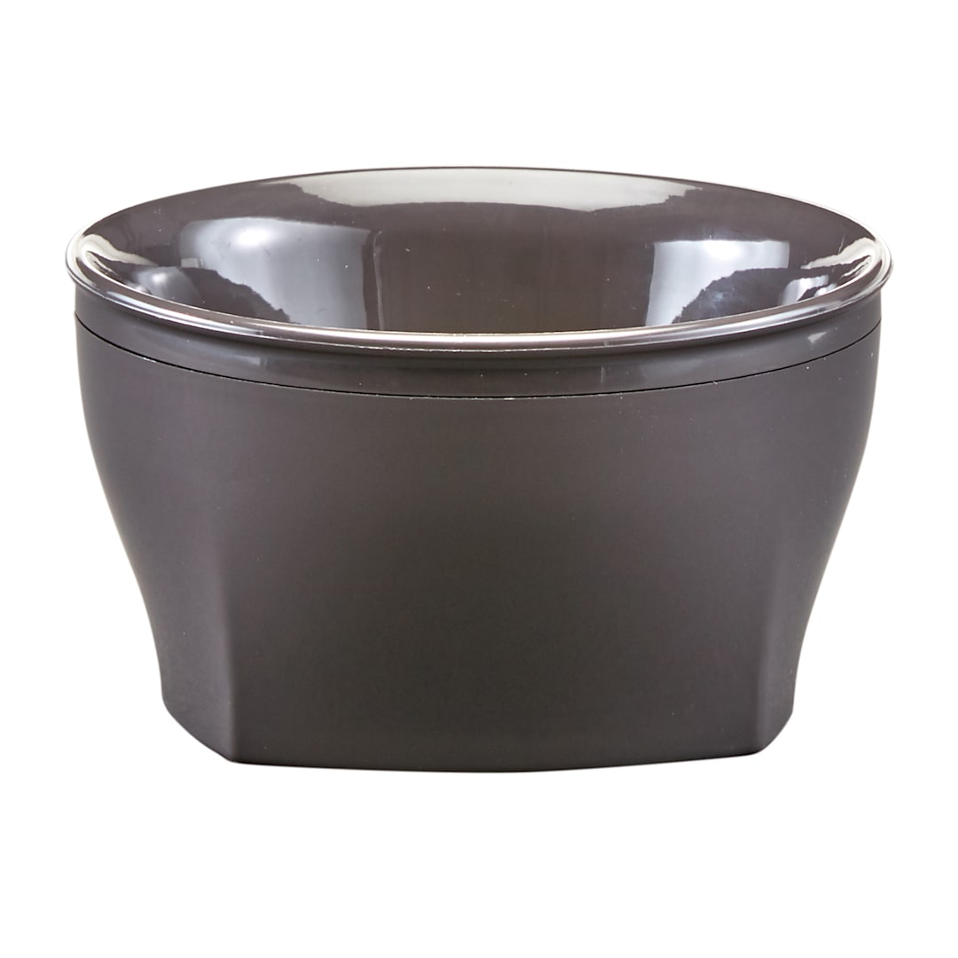 Cambro MDSHB9485 Insulated Smoked Metal Harbour 9 Ounce Bowl
