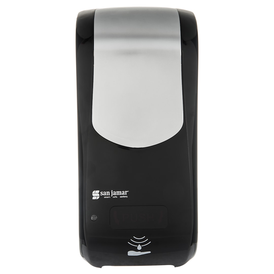 San Jamar SH970BKSS Rely Touchless Hybrid Soap Dispenser