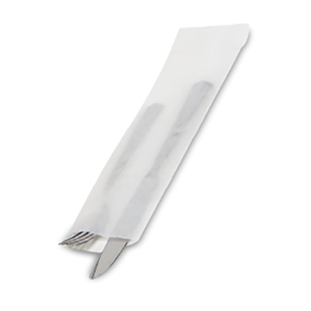 Bagcraft Papercon 10900039 2.75 x 10 Paper Bag f/ Flatware - 2000 / CS