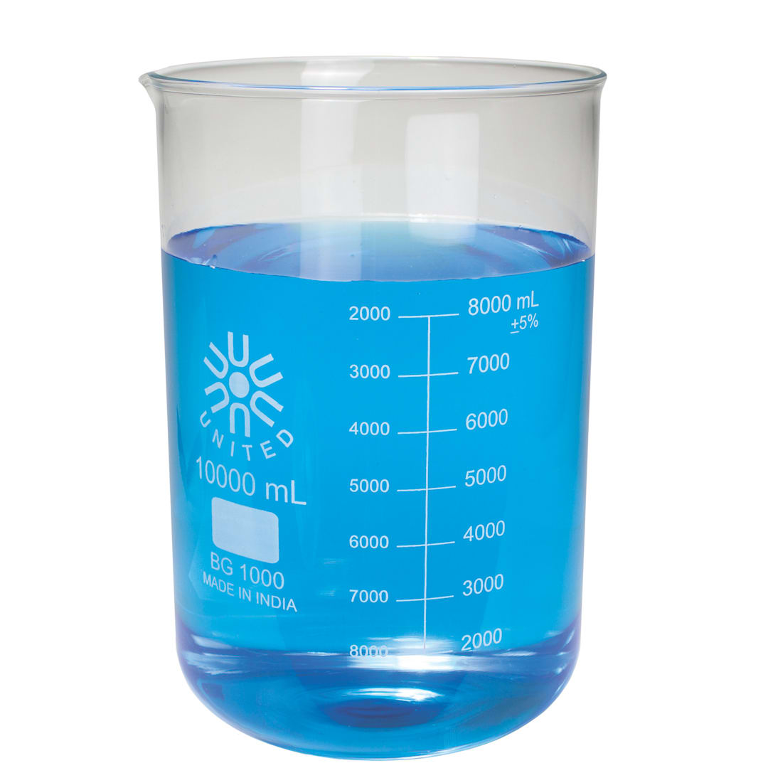 United Scientific BG1000-2000 2000ML Borosilicate Glass Beaker