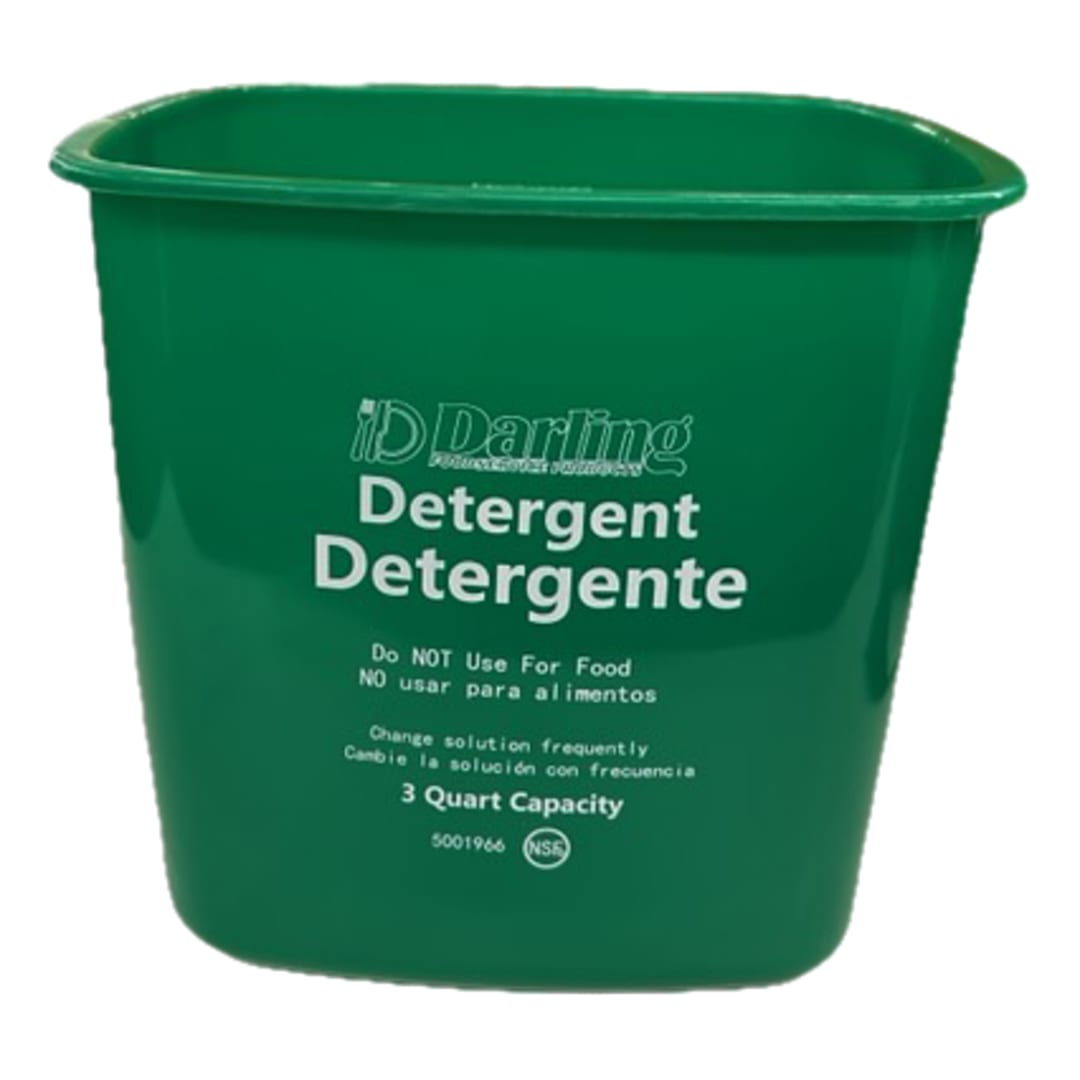 Darling Foodservice Green 3 Quart Cleaning Utility Pail