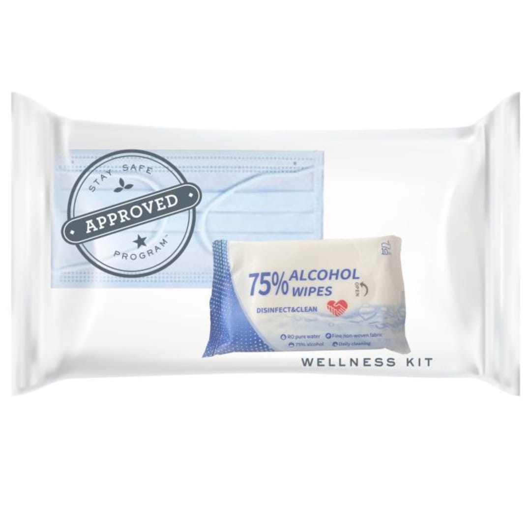 Erwyn Products 930005 Face Mask and Sanitizing Wipes Kit