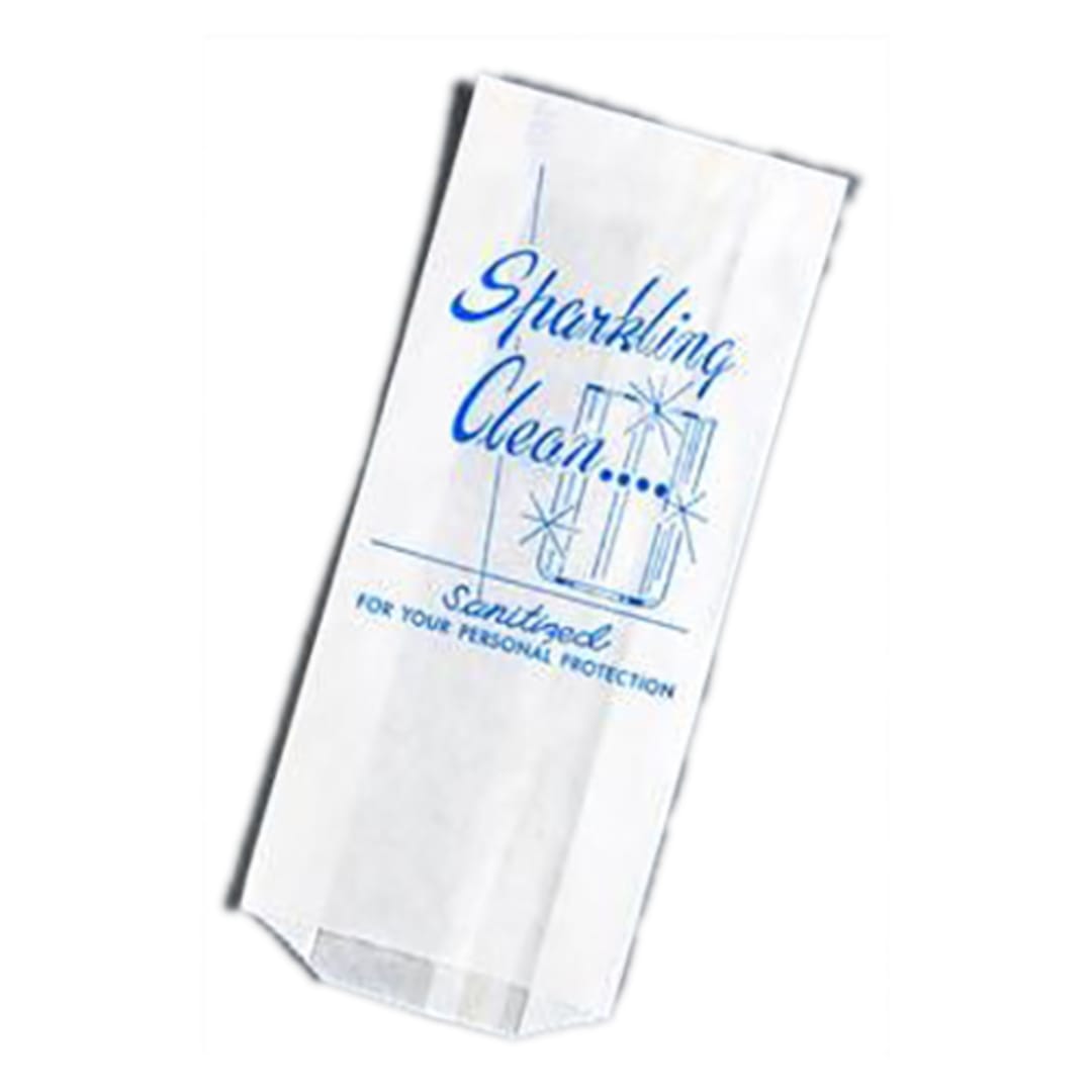 S. Walter Packaging SWP-8A04 3.5 x 1.5 x 7.8" Glass Bag - 2000 / CS