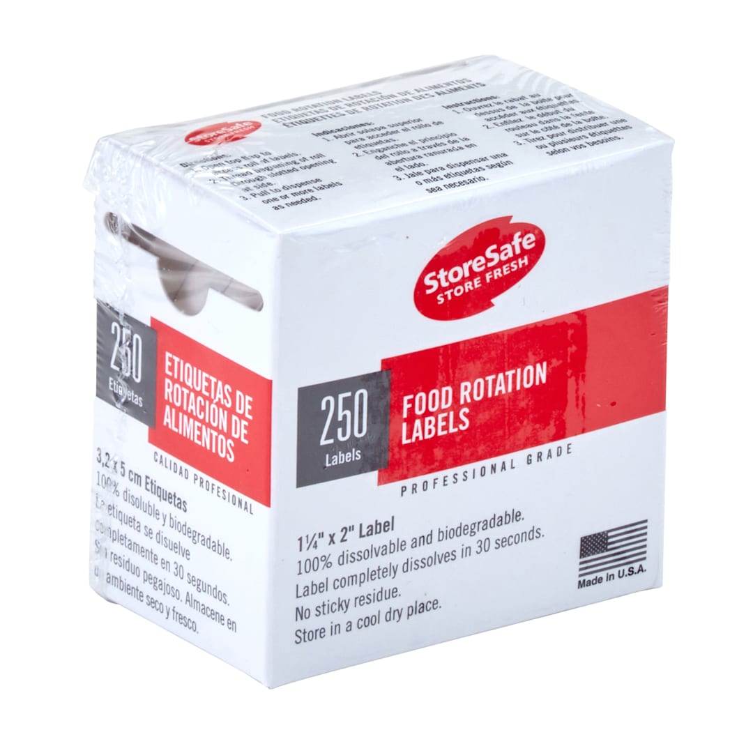 Cambro 1252SLB250 2" x 1.25" Storesafe Food Rotation Label