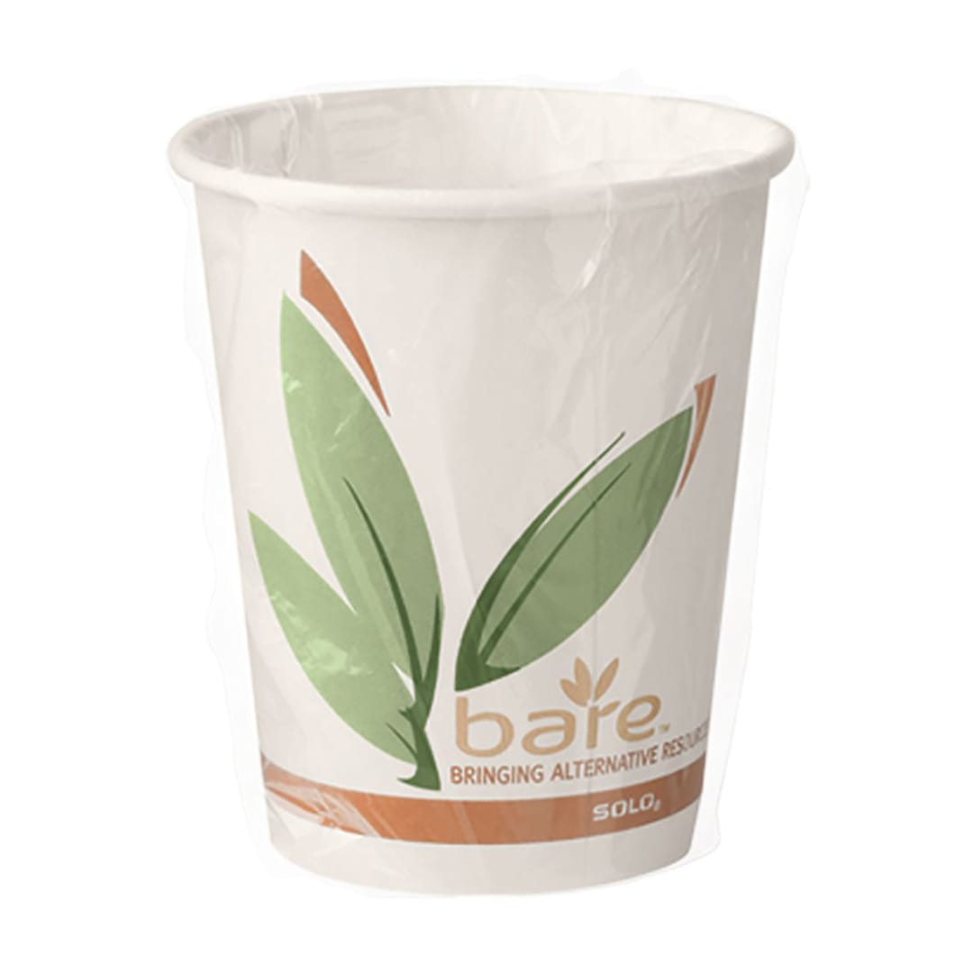 Solo W370RC-J8484 Bare By Solo 10 Oz. Paper Hot Cup