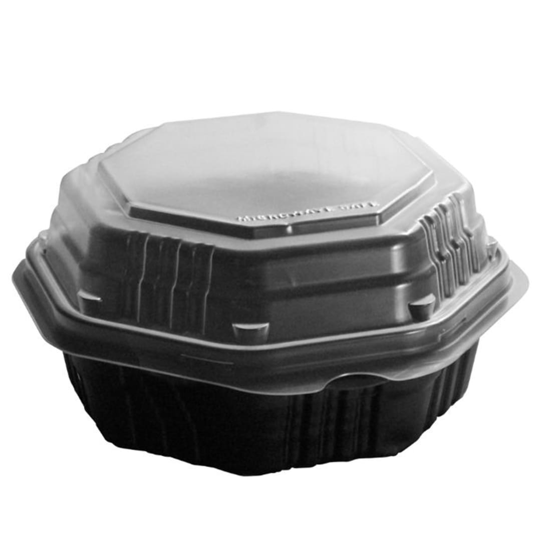 Solo 806011-PP94 Octaview Hinged 6" x 6" Take Out Container