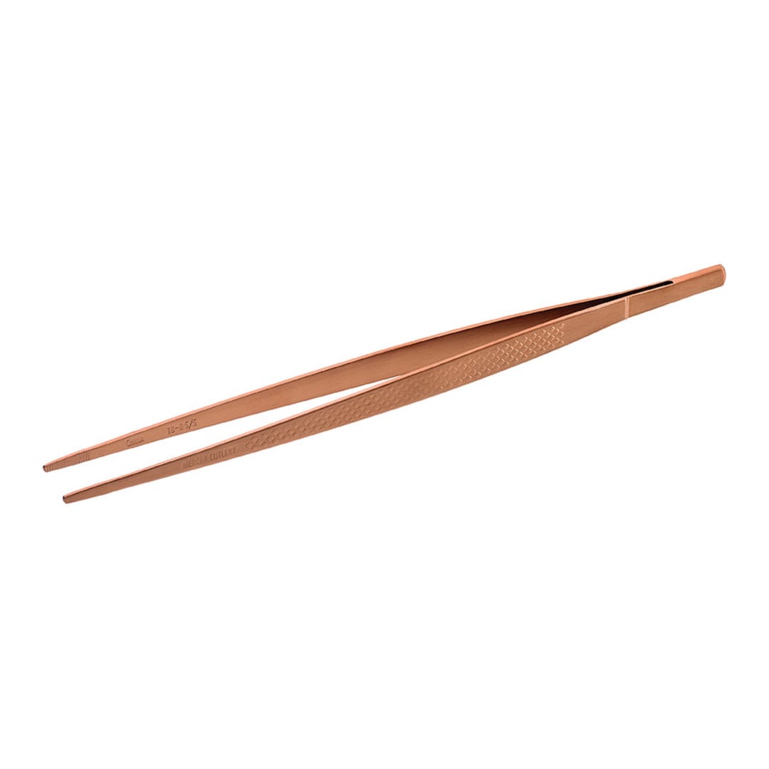 Mercer Culinary M35230RG S/S 9-3/8" Plating Tong with Rose Gold