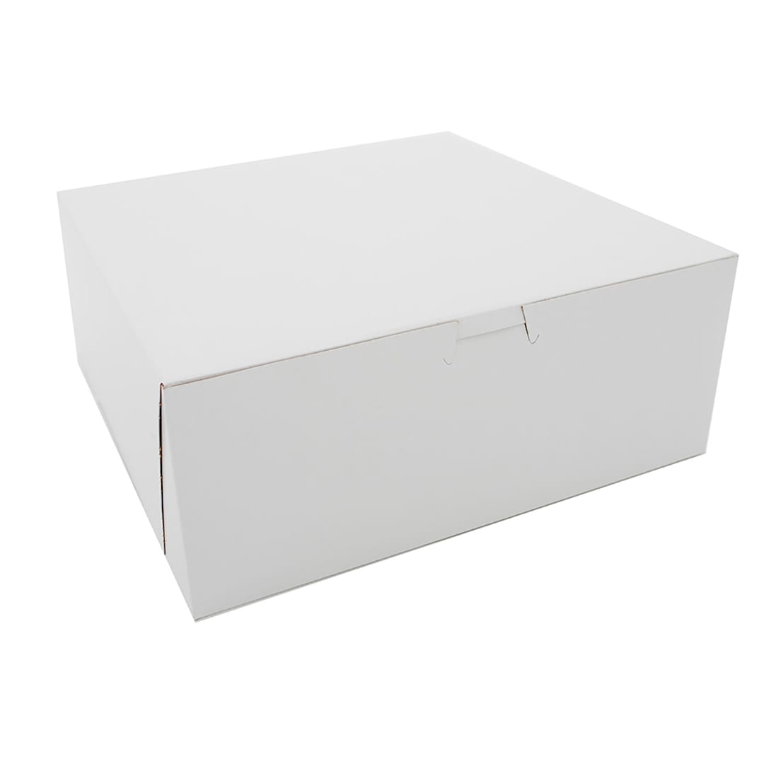Southern Champion Tray 0973 White 10 x 10 x 4 Bakery Box