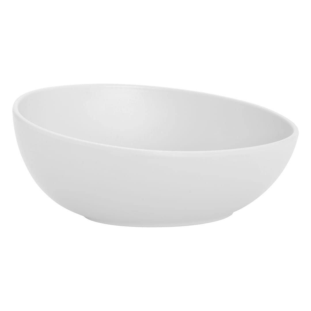G.E.T. B-2000-W Riverstone Melamine White 12 Oz. Salad Bowl - Dozen