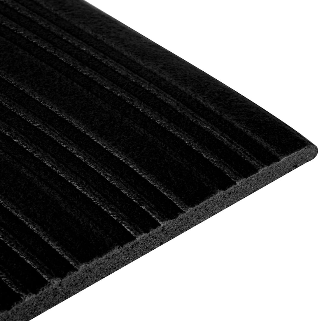 Cactus Mat 1026F-C2 Tredlite Black Sponge Ribbed 2' x 5' Floor Mat