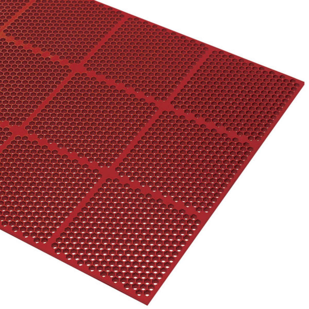 Cactus Mat 2535-R32 Red Honeycomb 2' x 3' Floor Mat
