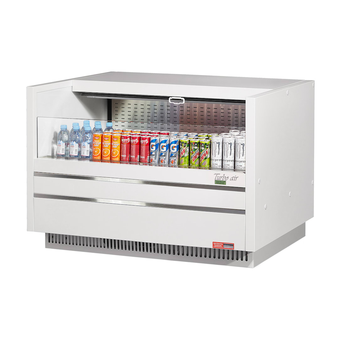 Turbo Air TOM-48UC-W(B)-N 6.8 Cu. Ft. Drop-In Horizontal Refrigerated Display
