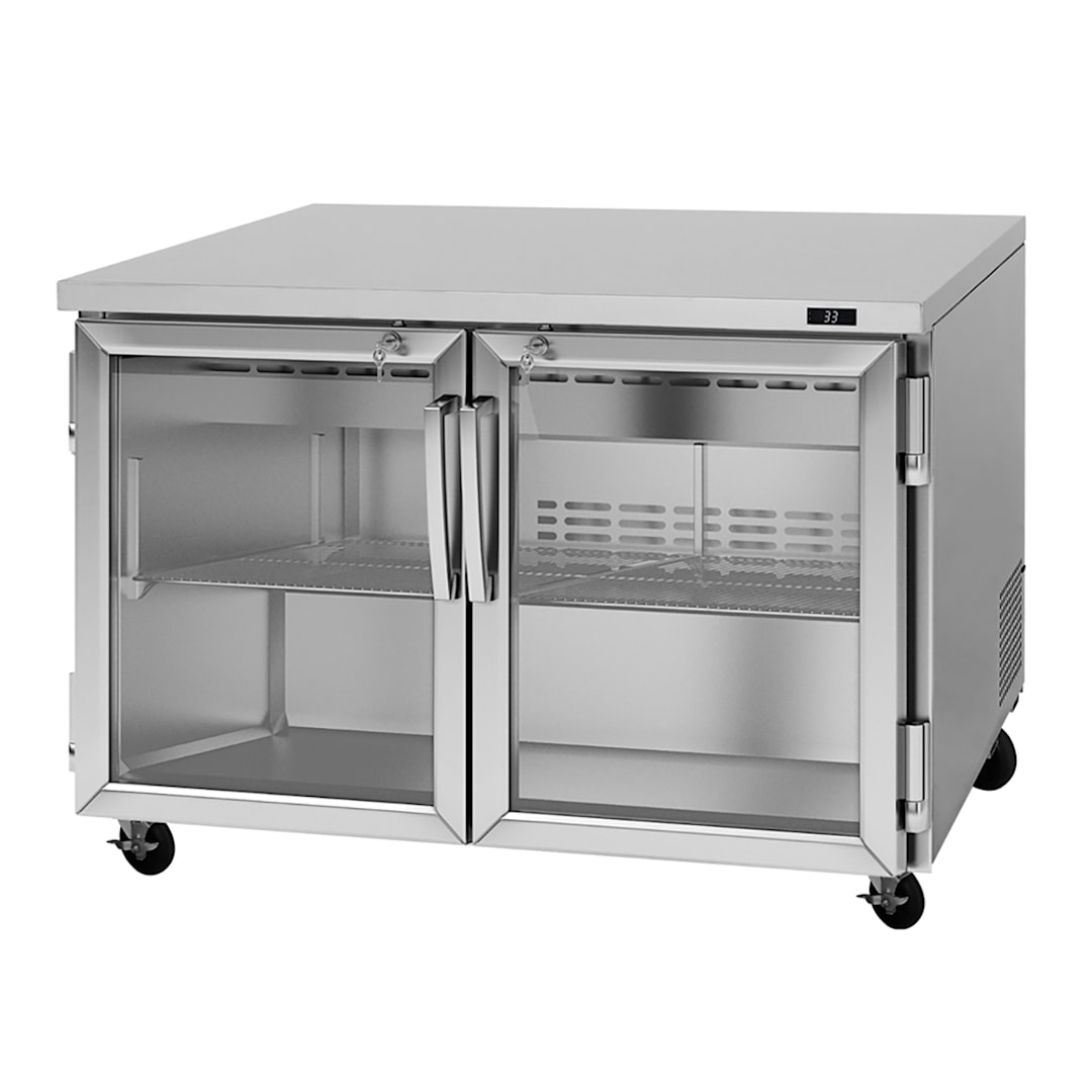 Turbo Air PUR-48-G-N 12.2 Cu Ft 2-Door Undercounter Refrigerator