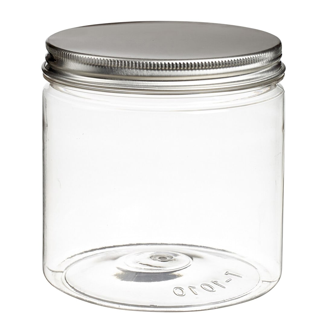 Solia BU14004C Tornillo Clear 23.7 Oz. Jar w/ Aluminum Lid
