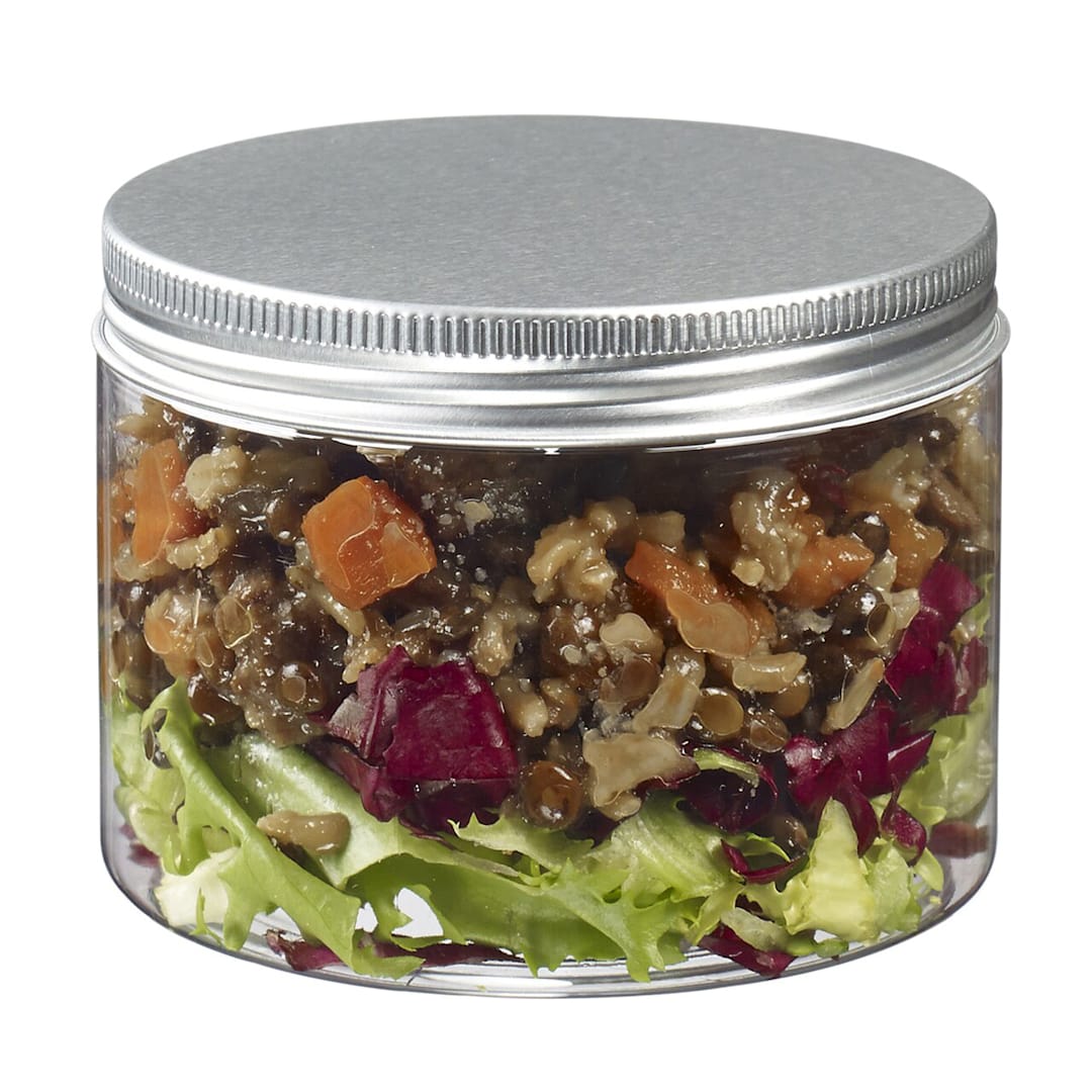 Solia BU14005C Tornillo Clear 9.3 Oz. Jar with Aluminum Lid