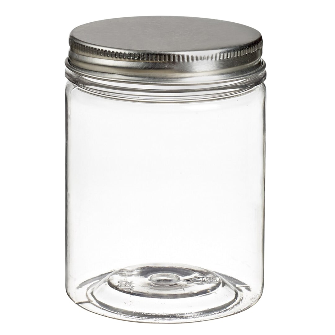 Solia BU14006C Tornillo Clear 7.1 Oz. Jar with Aluminum Lid