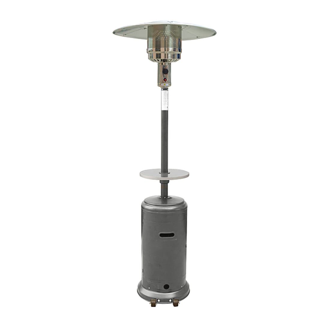 AZ Patio Heaters HLDS01-CBT Hammered Silver Patio Heater with Table