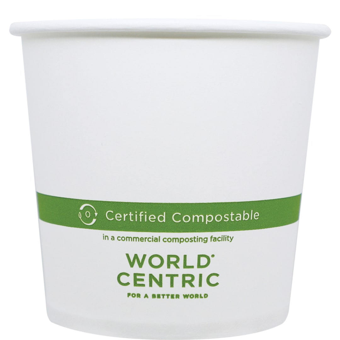 World Centric BO-PA-24 White 24 Ounce Paper Bowl