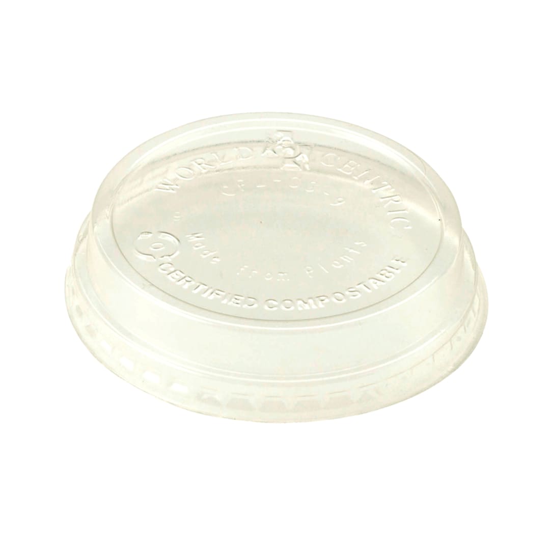 World Centric CPL-CS-9 Clear Raised Lid for 4-9 Ounce Cups - 2000 / CS