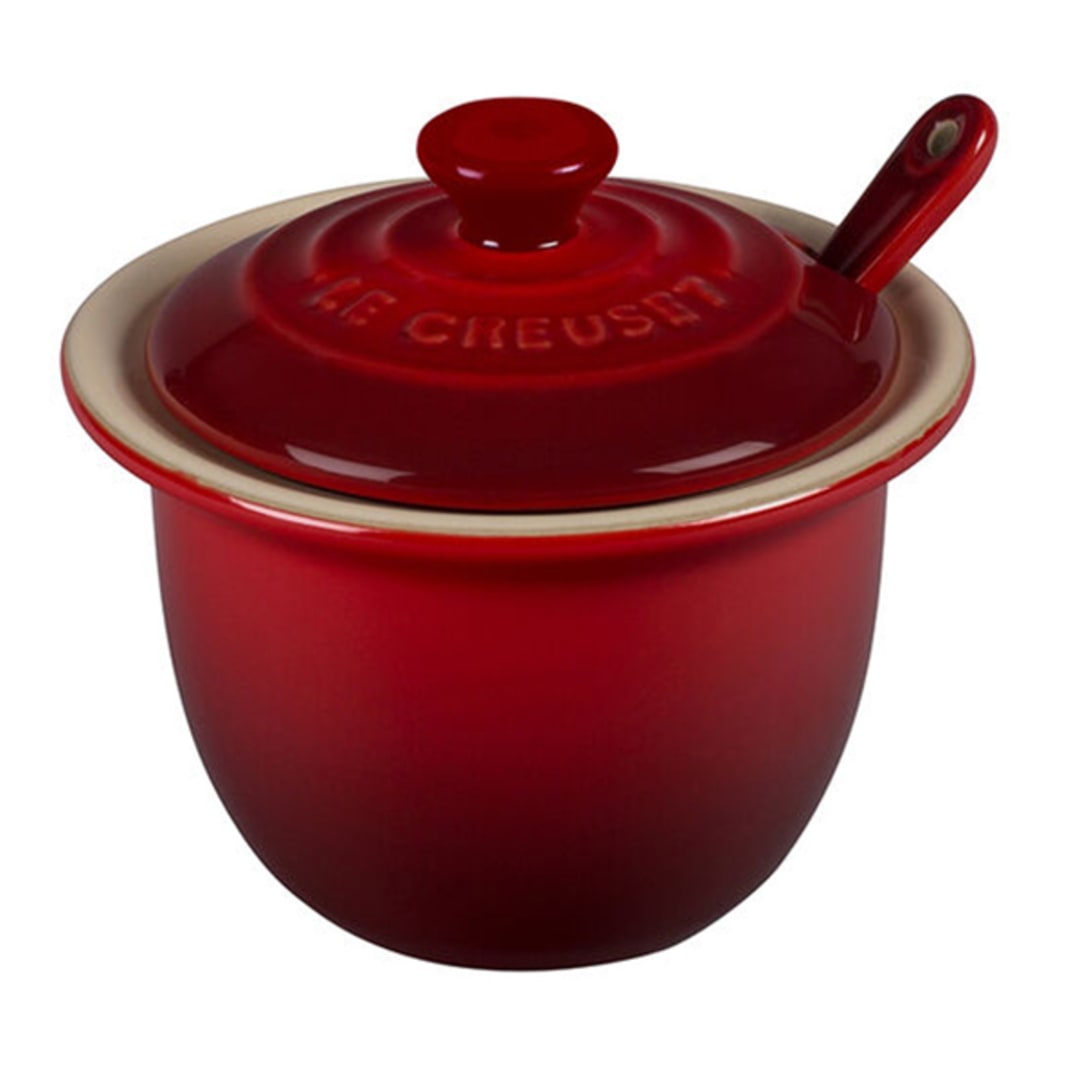 Le Creuset PG0080CBT-1067 Cerise 6-3/4 Ounce Condiment Pot - 4 / CS